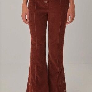 NWT - FARM Rio Corduroy Flare Pants - Rust